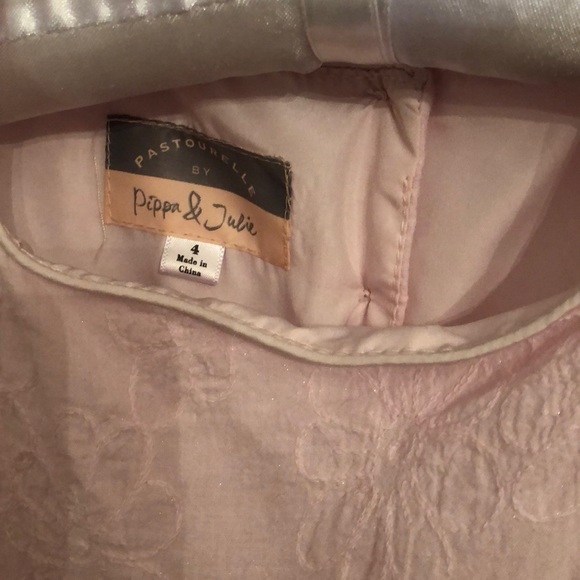 Pink dress with full tule skirt, size 4 - Picture 3 of 4